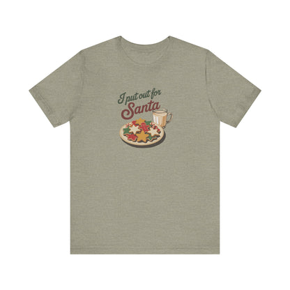 I Put Out for Santa — Retro Christmas Cookies Tee (Light)