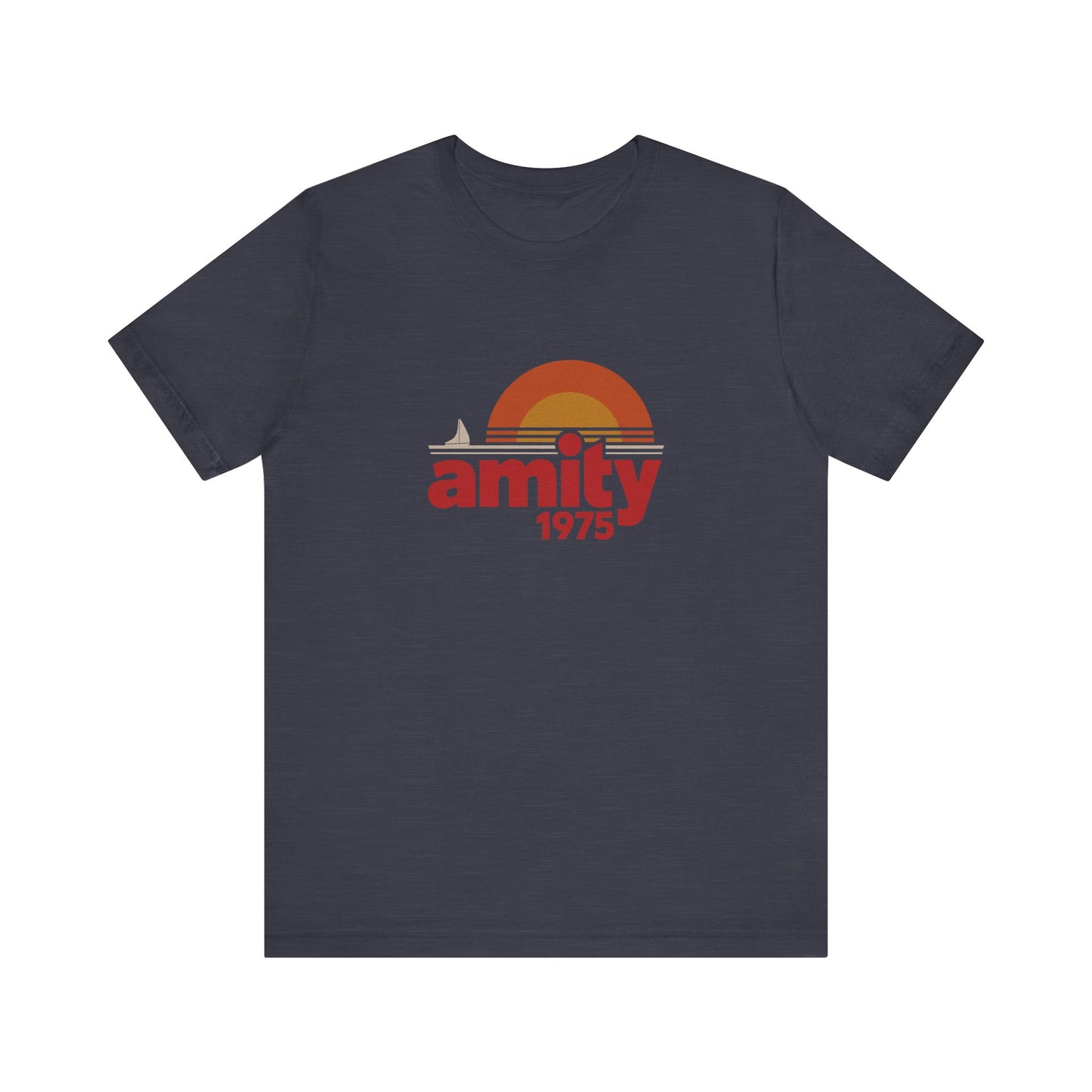 Amity Island 1975 — Jaws-Inspired Retro Tee (Dark)