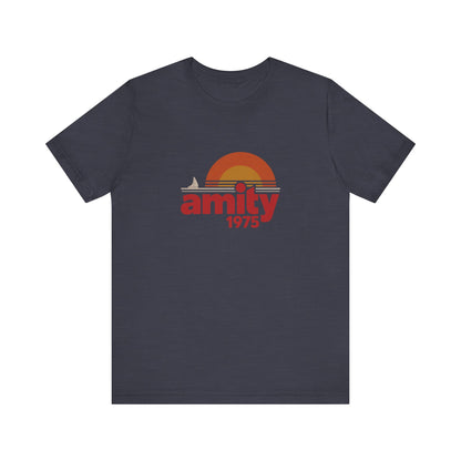Amity Island 1975 — Jaws-Inspired Retro Tee (Dark)