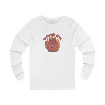 Handsome Devil — Fiery Retro Halloween Long Sleeve (Light)