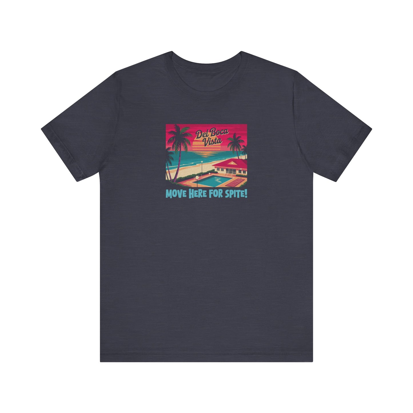Del Boca Vista (Move Here For Spite!) — Seinfeld Retro Tee (Dark)
