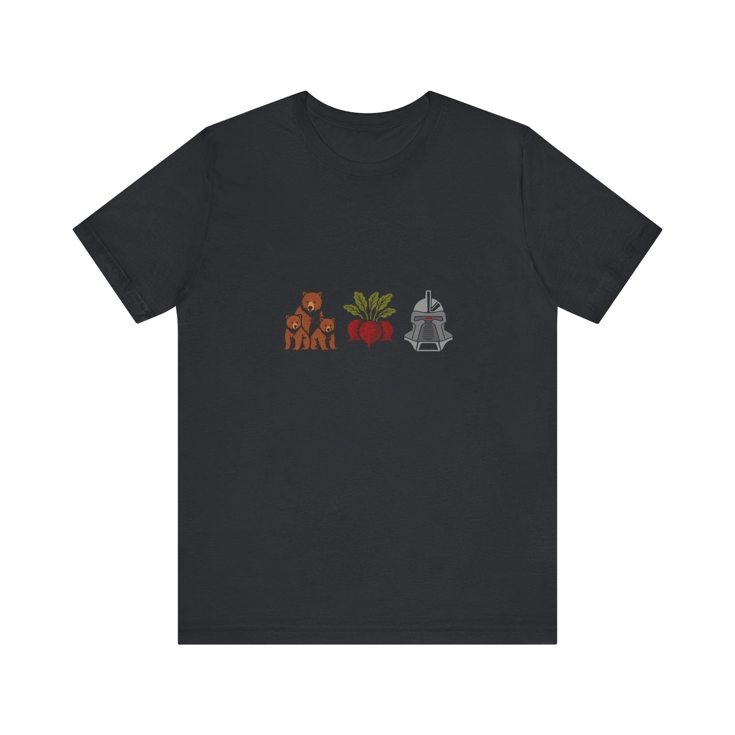 Bears, Beets, Battlestar (Icons) — Retro Tee (Dark)