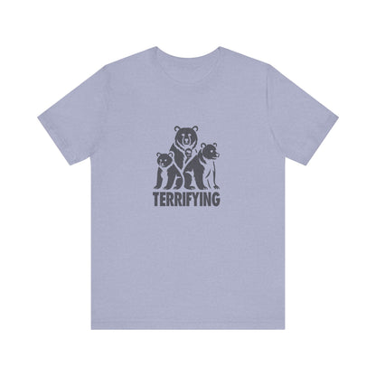 Bears Are Terrifying — Retro Silhouette Tee (Light)
