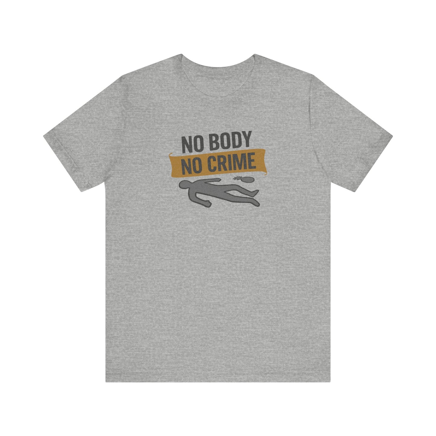 No Body, No Crime — Psych Crime Scene Retro Tee (Light)
