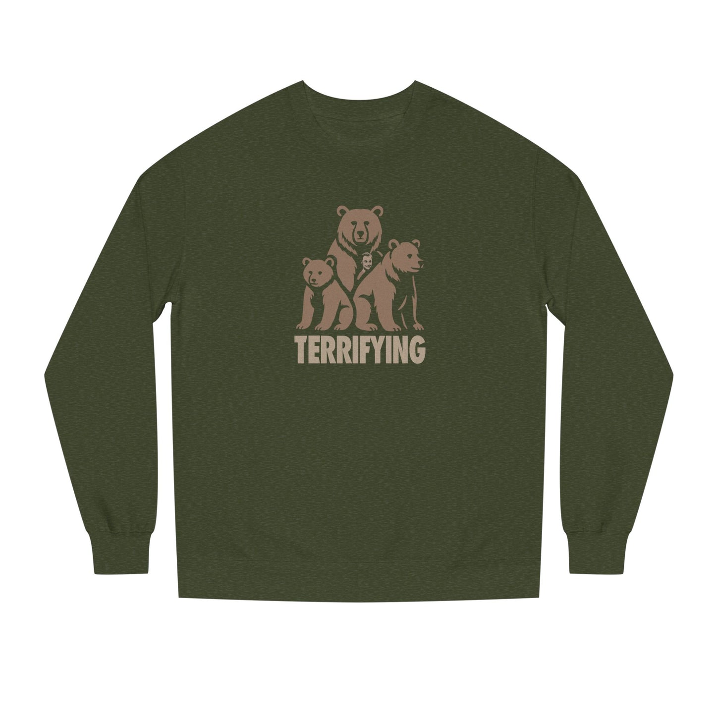 Bears Are Terrifying — Retro Silhouette Sweatshirt (Dark)