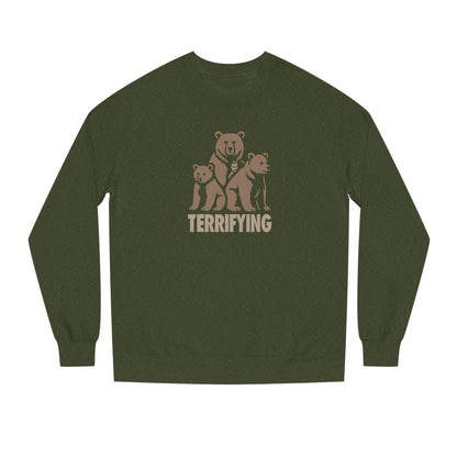 Bears Are Terrifying — Retro Silhouette Sweatshirt (Dark)