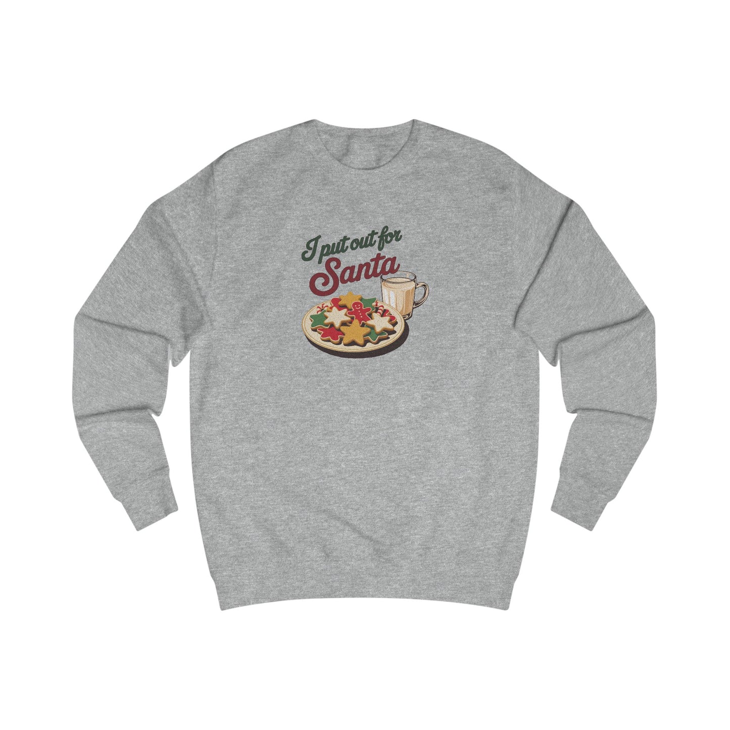 I Put Out for Santa — Retro Christmas Cookies Sweatshirt (Light)
