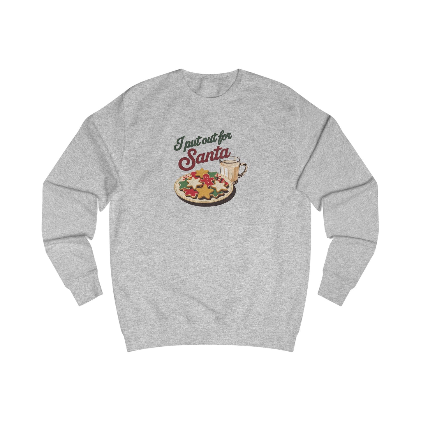 I Put Out for Santa — Retro Christmas Cookies Sweatshirt (Light)