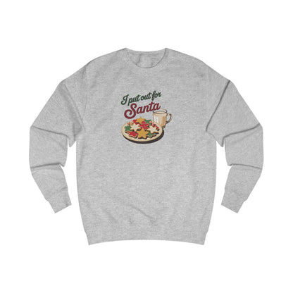 I Put Out for Santa — Retro Christmas Cookies Sweatshirt (Light)