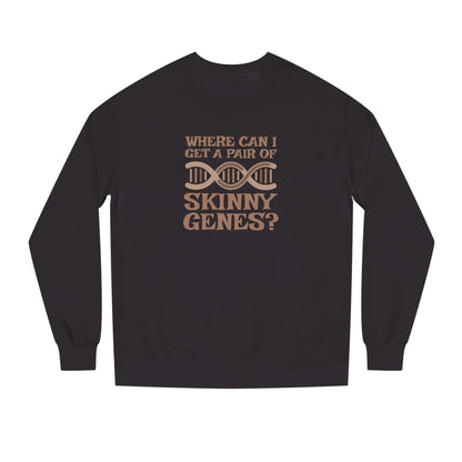 Pair of Skinny Genes — Retro Graphic Sweatshirt (Dark)