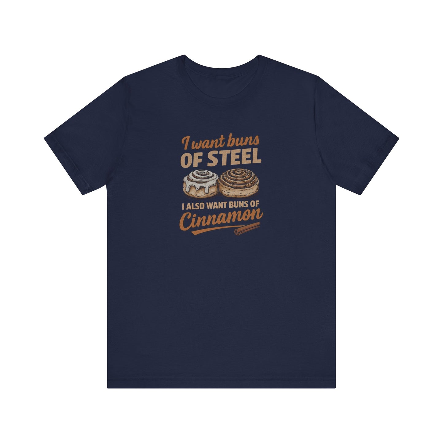 Buns of Steel (and Cinnamon) — Workout Retro Tee (Dark)
