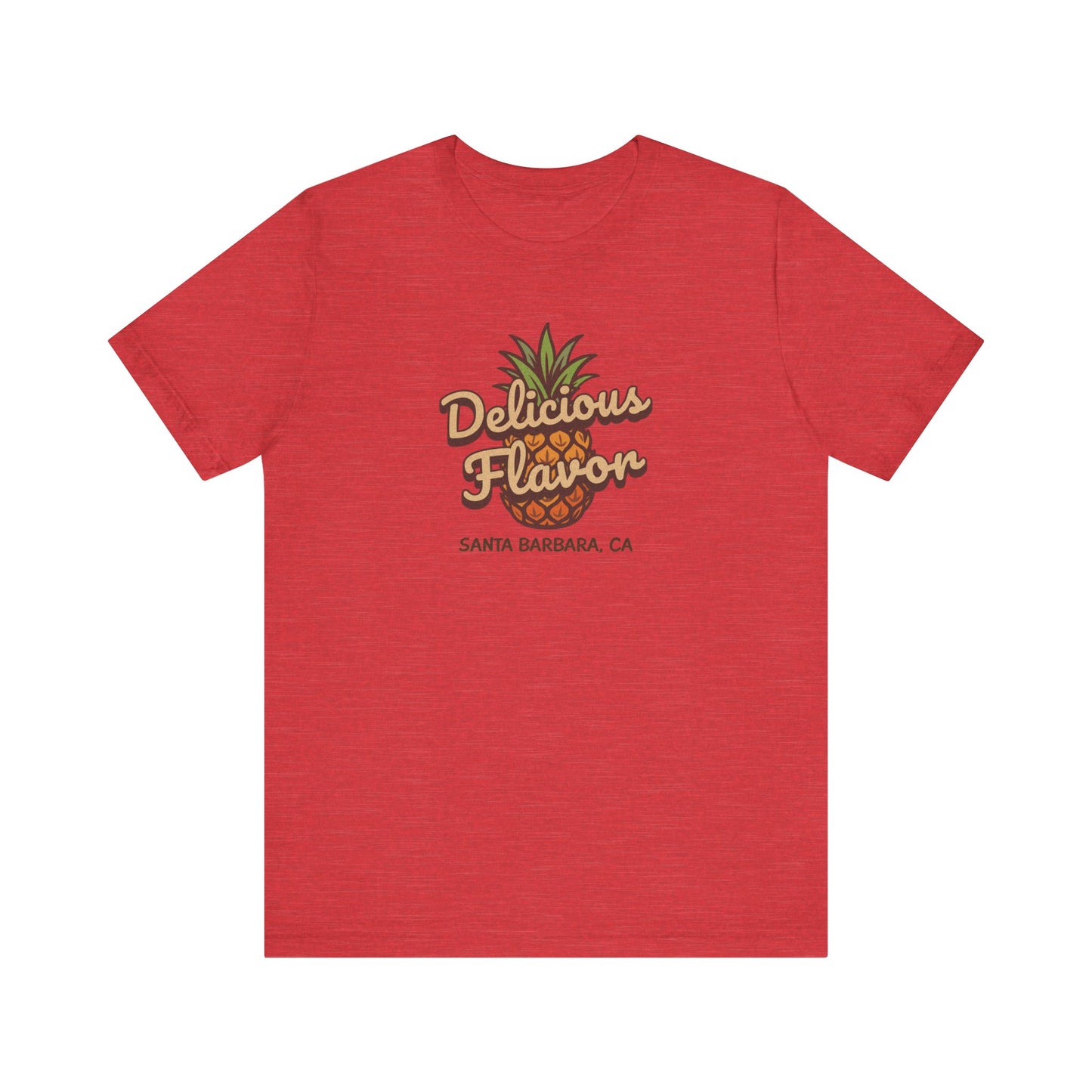 Delicious Flavor — Santa Barbara Pineapple Retro Tee (Light)