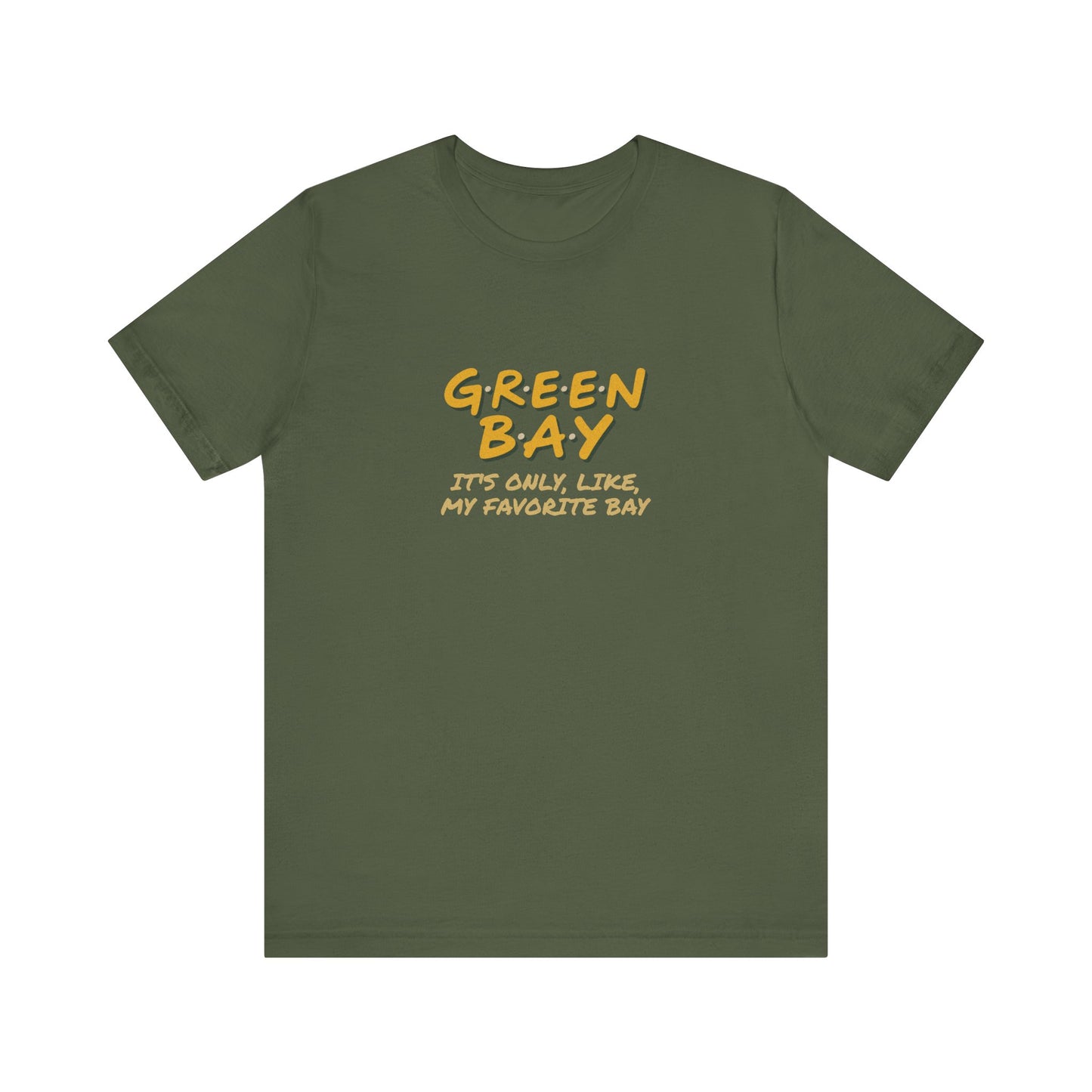 Green Bay (My Favorite Bay) — Phoebe Buffay Football Tee (Dark)