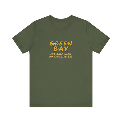 Green Bay (My Favorite Bay) — Phoebe Buffay Football Tee (Dark)
