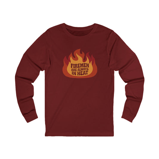 Firemen Are Always in Heat — Flirtatious Retro Long Sleeve (Dark)