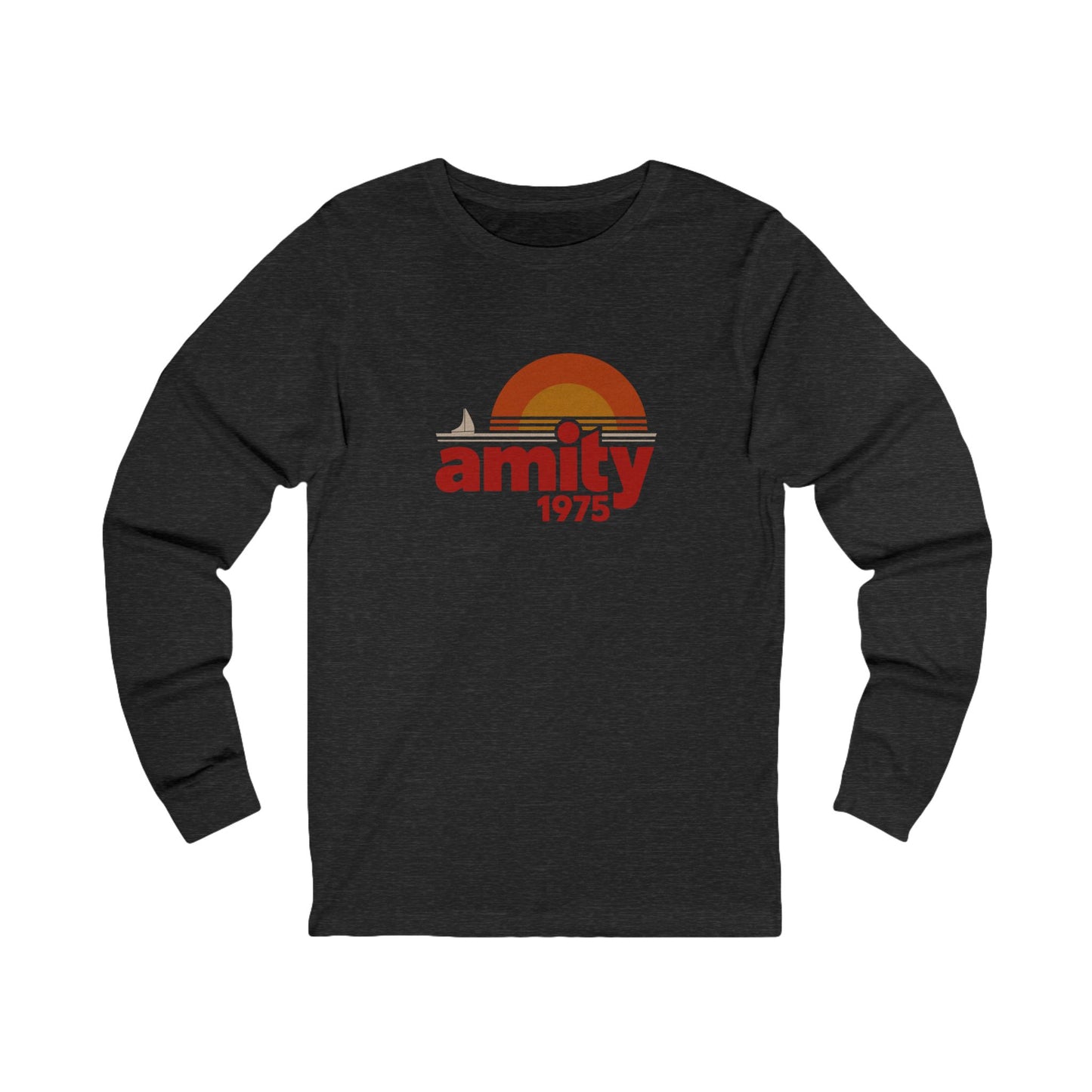 Amity Island 1975 — Jaws-Inspired Retro Long Sleeve (Dark)
