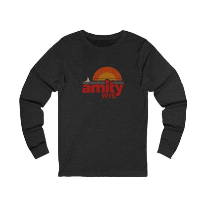 Amity Island 1975 — Jaws-Inspired Retro Long Sleeve (Dark)
