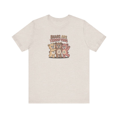Bears Are Terrifying (Cute Remix) — Retro Tee (Light)