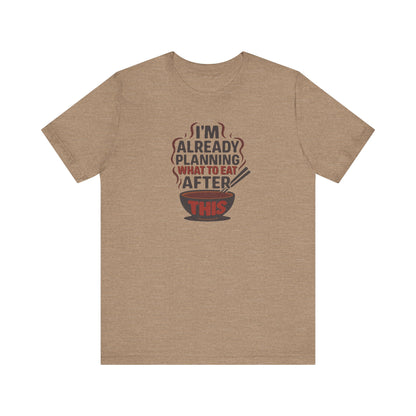 Planning What to Eat After This — Retro Foodie Tee (Light)