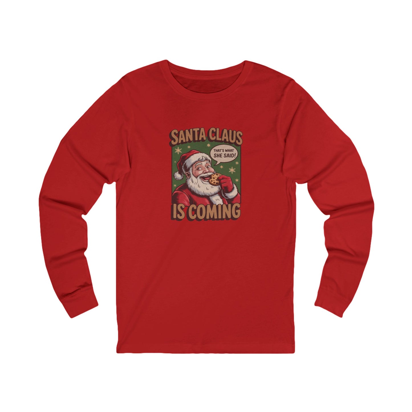 Santa Claus is Coming — Vintage Christmas Long Sleeve (Light)