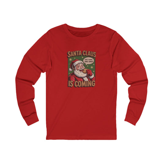 Santa Claus is Coming — Vintage Christmas Long Sleeve (Light)