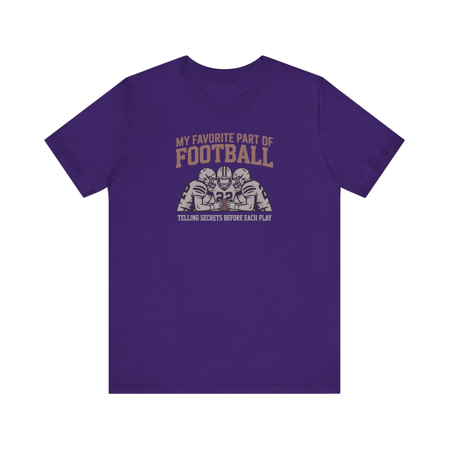 My Favorite Part of Football (Telling Secrets Before Each Play) – Retro Tee (Dark)