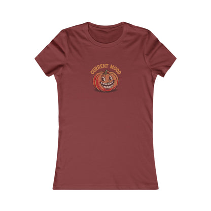 Current Mood (Toothy Jack) — Retro Halloween Women's Tee (Dark)