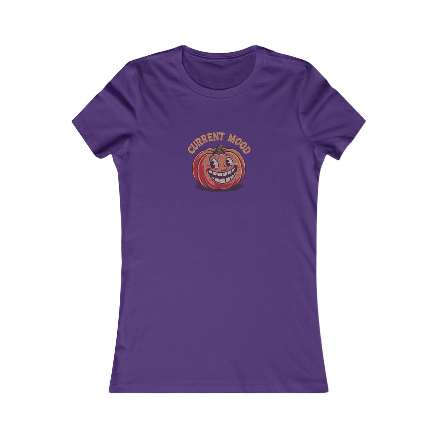 Current Mood (Toothy Jack) — Retro Halloween Women's Tee (Dark)