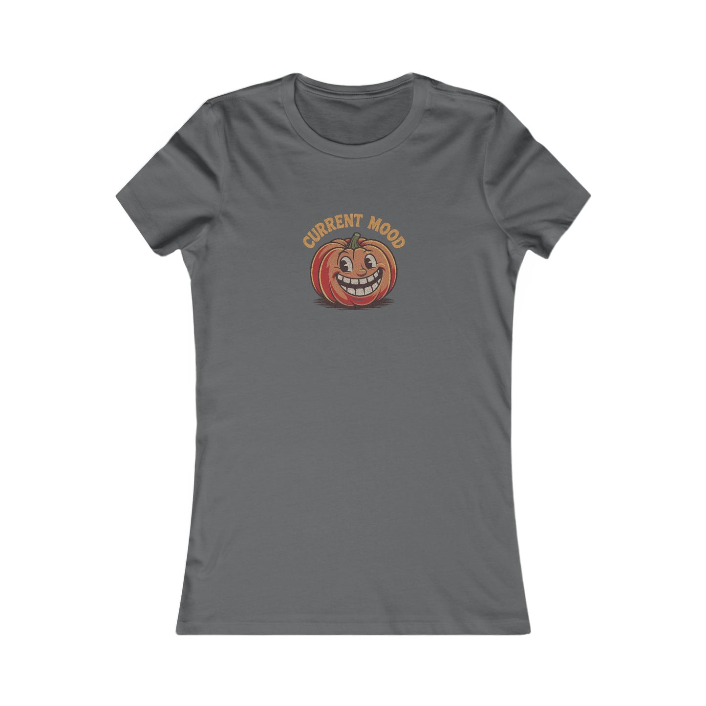 Current Mood (Toothy Jack) — Retro Halloween Women's Tee (Dark)