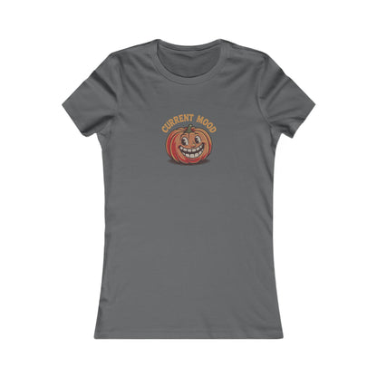 Current Mood (Toothy Jack) — Retro Halloween Women's Tee (Dark)