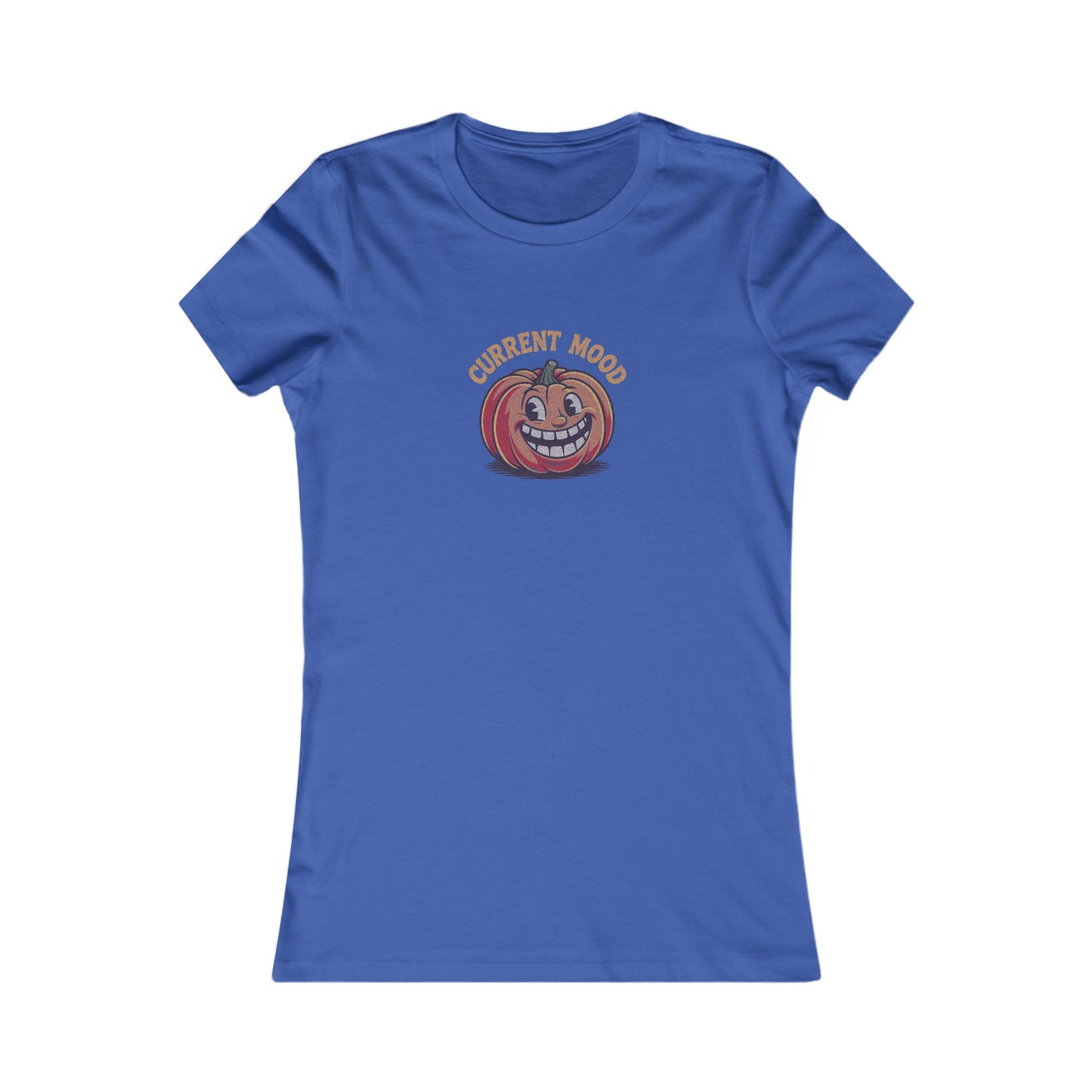 Current Mood (Toothy Jack) — Retro Halloween Women's Tee (Dark)