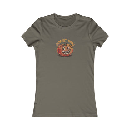 Current Mood (Toothy Jack) — Retro Halloween Women's Tee (Dark)