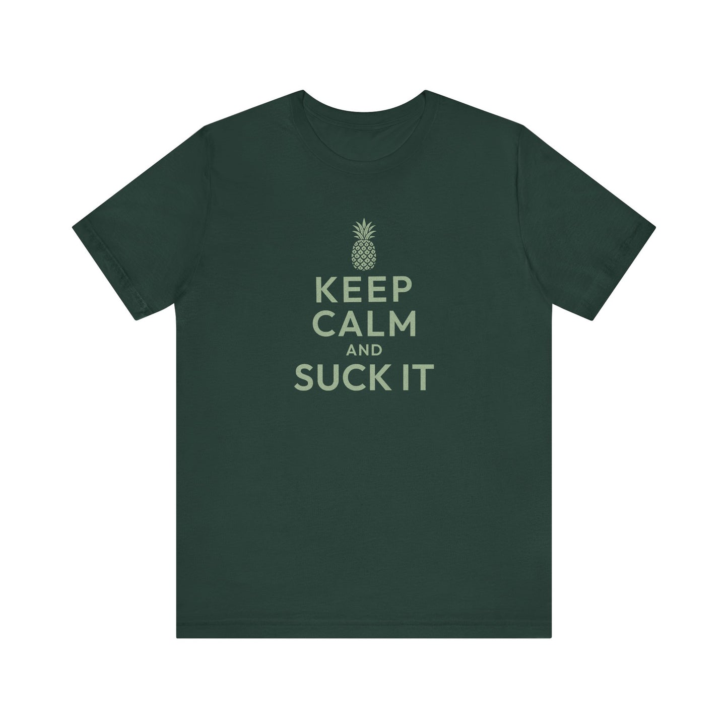 Keep Calm and Suck It — Psych Retro Tee (Dark)
