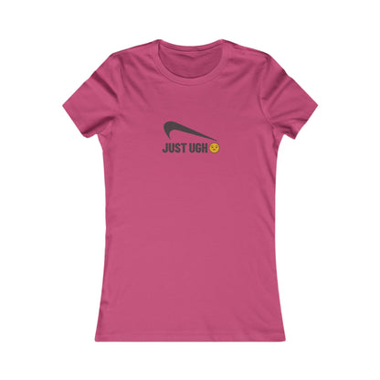 Just Ugh 😒 Athletic Parody — Retro Workout Women's Tee (Light)
