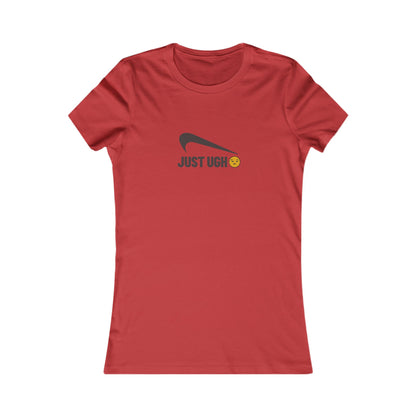 Just Ugh 😒 Athletic Parody — Retro Workout Women's Tee (Light)