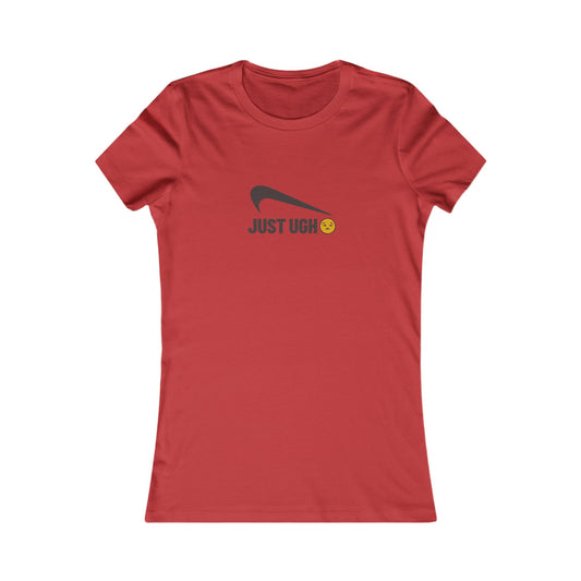 Just Ugh 😒 Athletic Parody — Retro Workout Women's Tee (Light)
