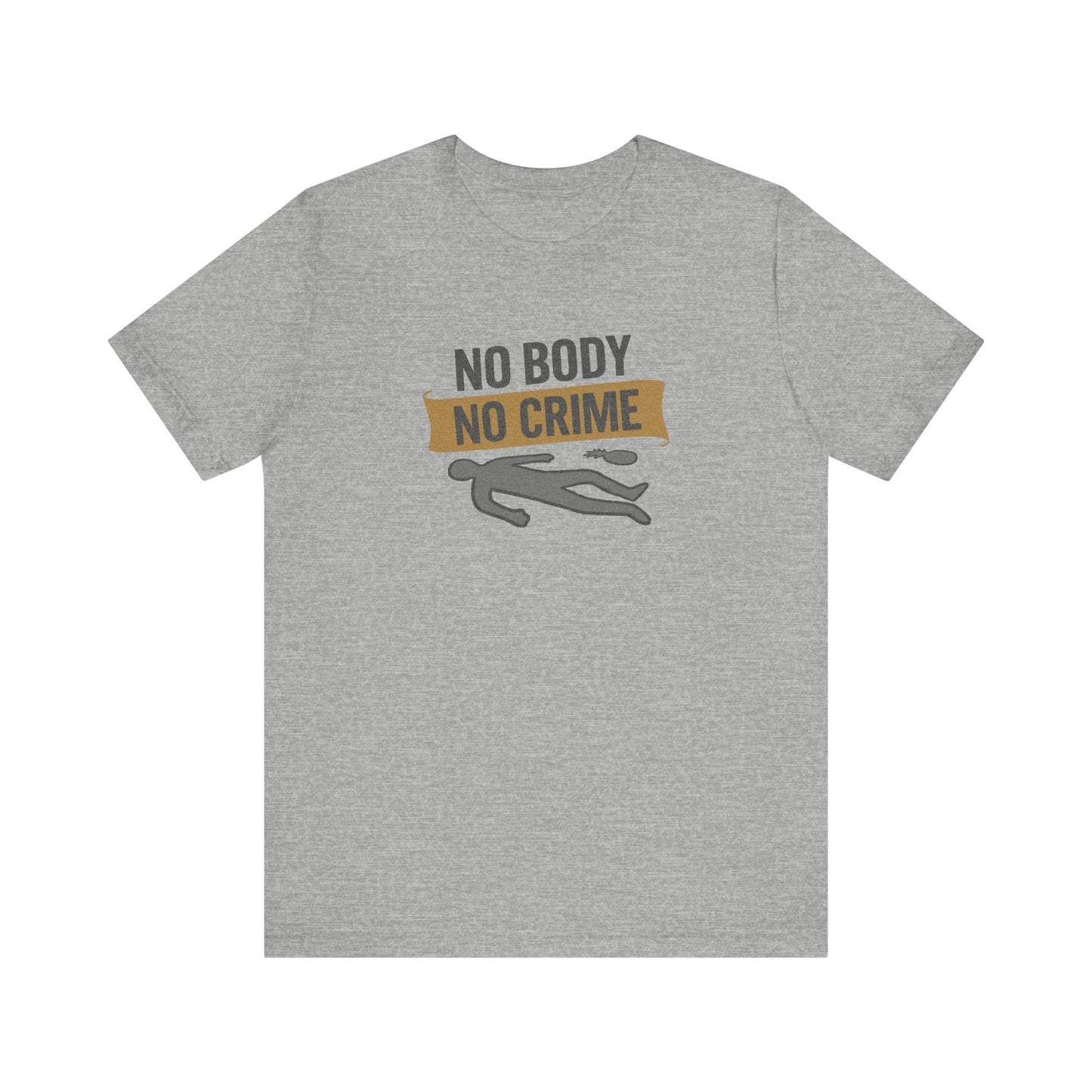 No Body, No Crime — Psych Crime Scene Retro Tee (Light)