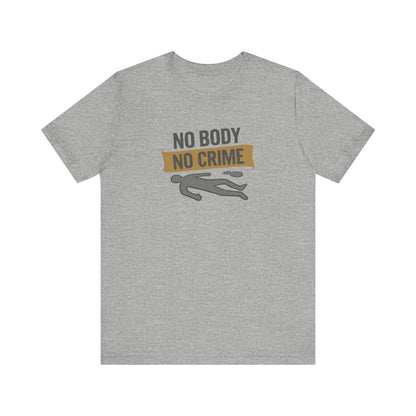 No Body, No Crime — Psych Crime Scene Retro Tee (Light)