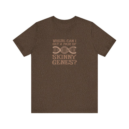 Pair of Skinny Genes — Retro Graphic Tee (Dark)