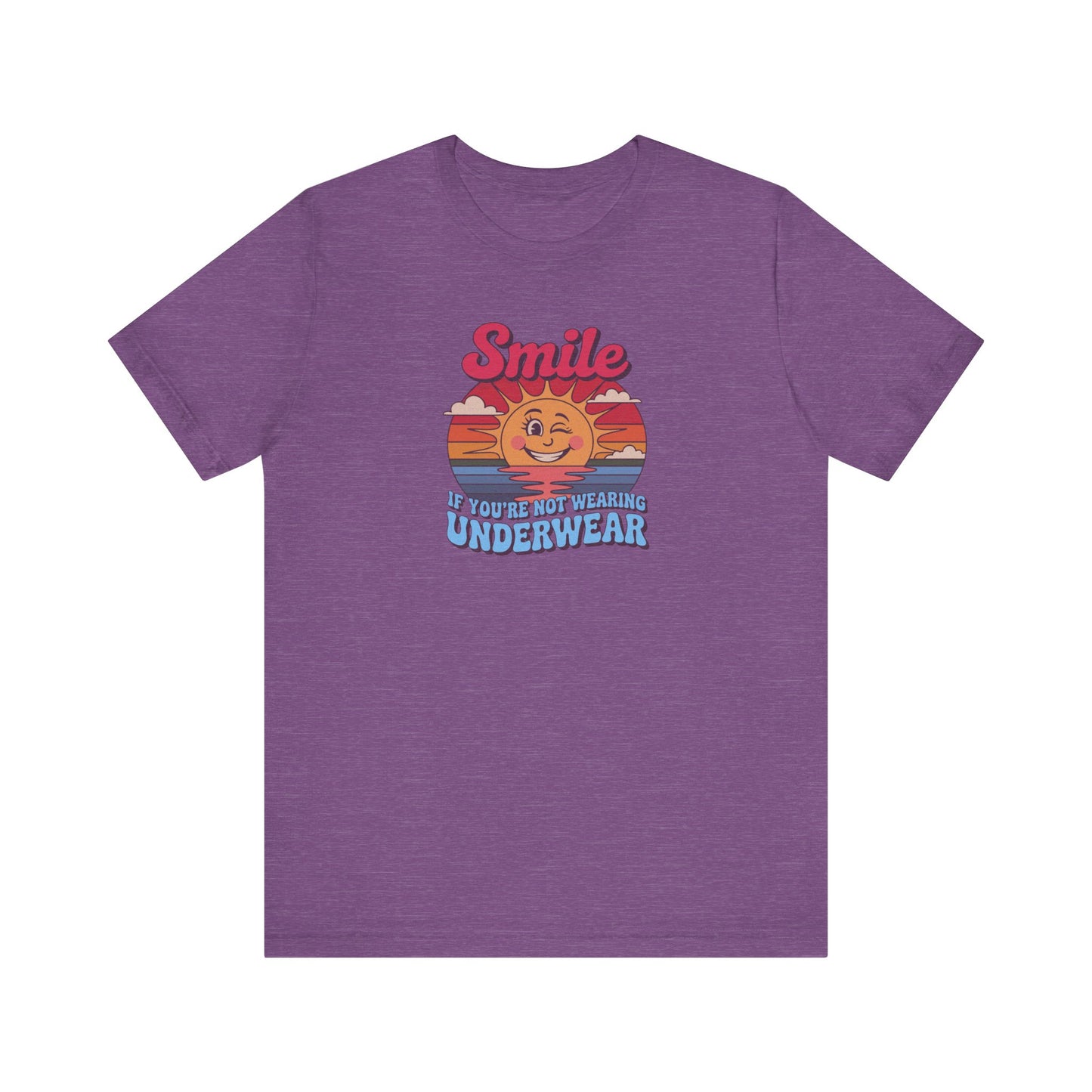 Smile If You’re Not Wearing Underwear — Retro Tee (Dark)