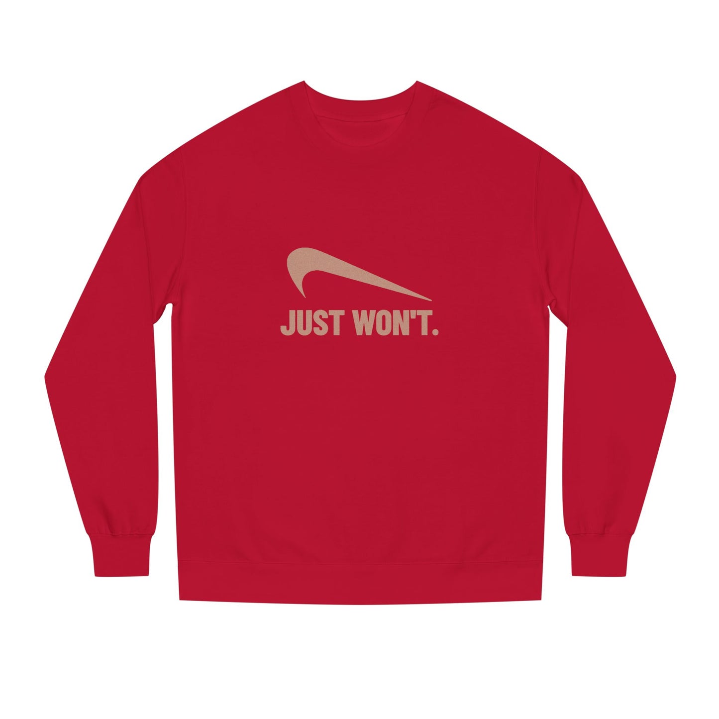 Just Won’t Athletic Parody — Retro Workout Sweatshirt (Dark)