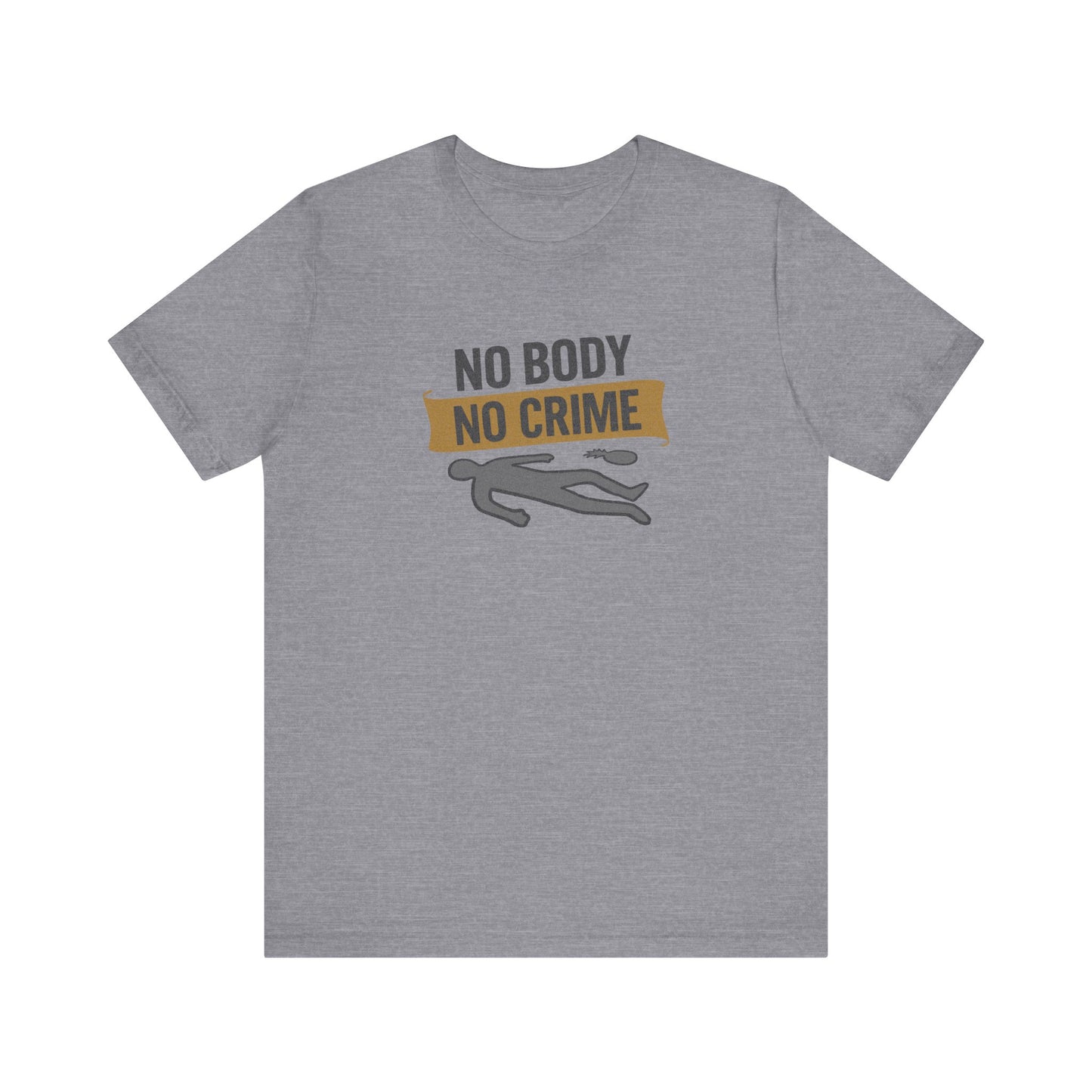 No Body, No Crime — Psych Crime Scene Retro Tee (Light)