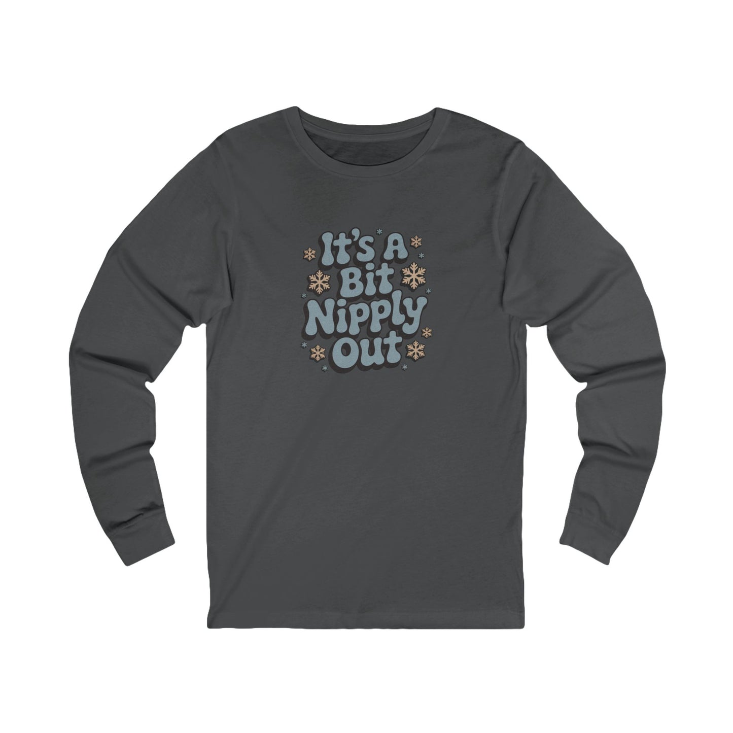 It's a Bit Nipply Out — Christmas Vacation Retro Long Sleeve (Dark)