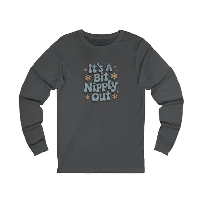 It's a Bit Nipply Out — Christmas Vacation Retro Long Sleeve (Dark)