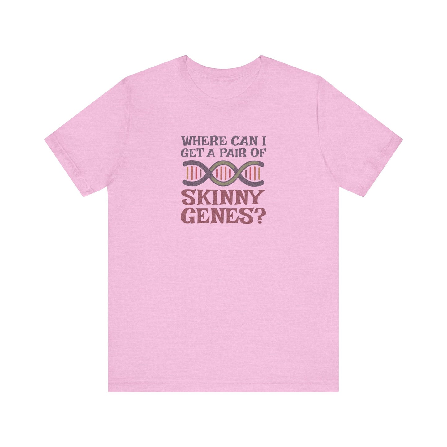 Pair of Skinny Genes (Colorful) — Retro Graphic Tee (Light)