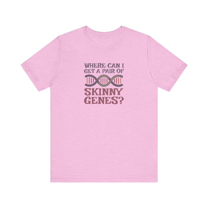 Pair of Skinny Genes (Colorful) — Retro Graphic Tee (Light)