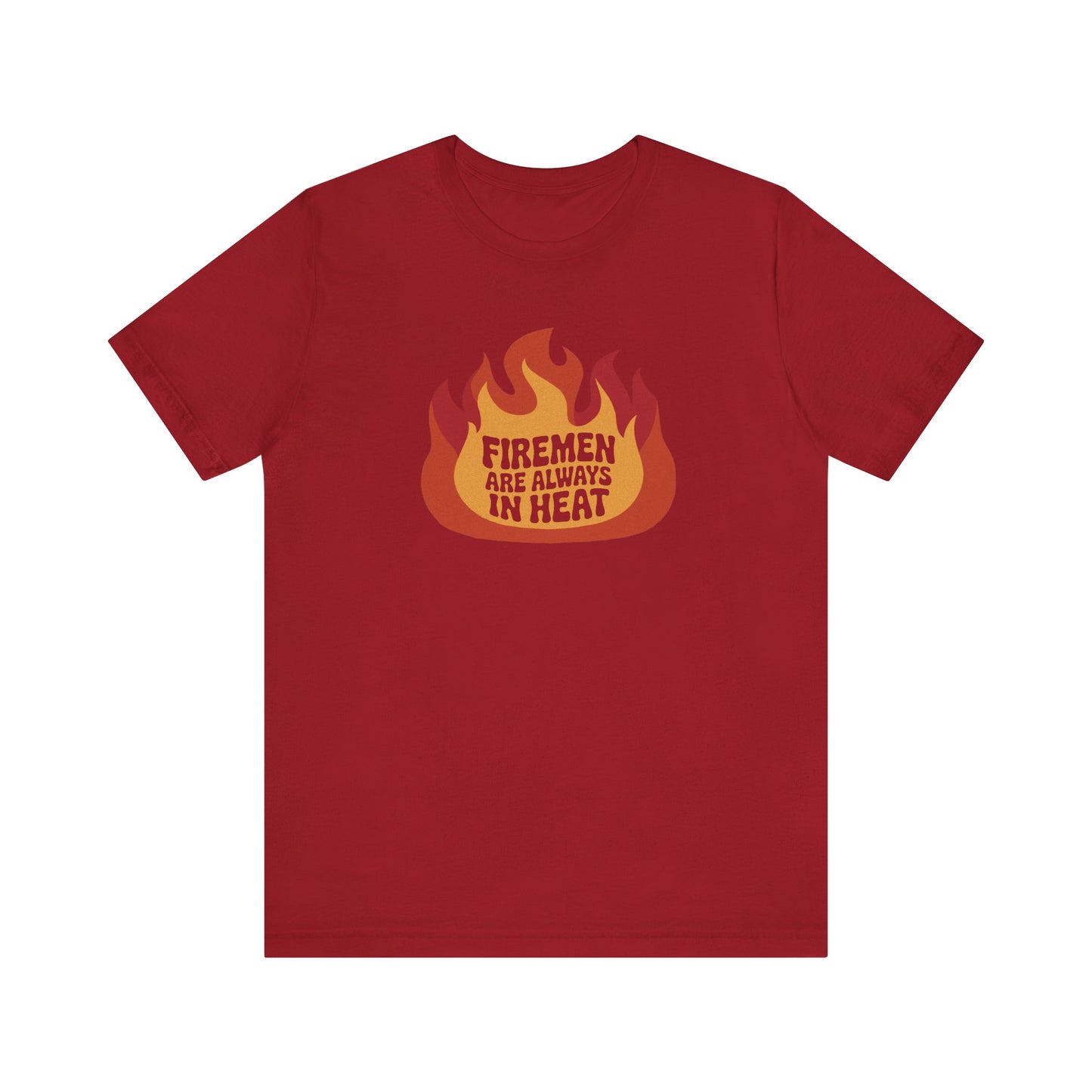 Firemen Are Always in Heat — Flirtatious Retro Tee (Dark)