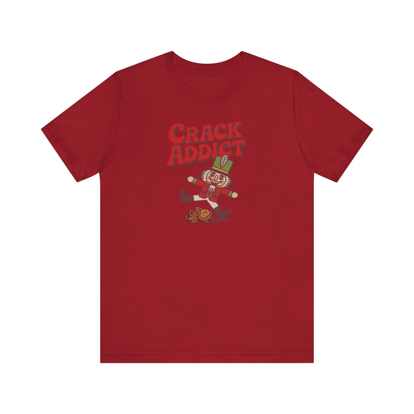 Crack Addict Nutcracker (Unhinged Remix) — Retro Tee (Dark)