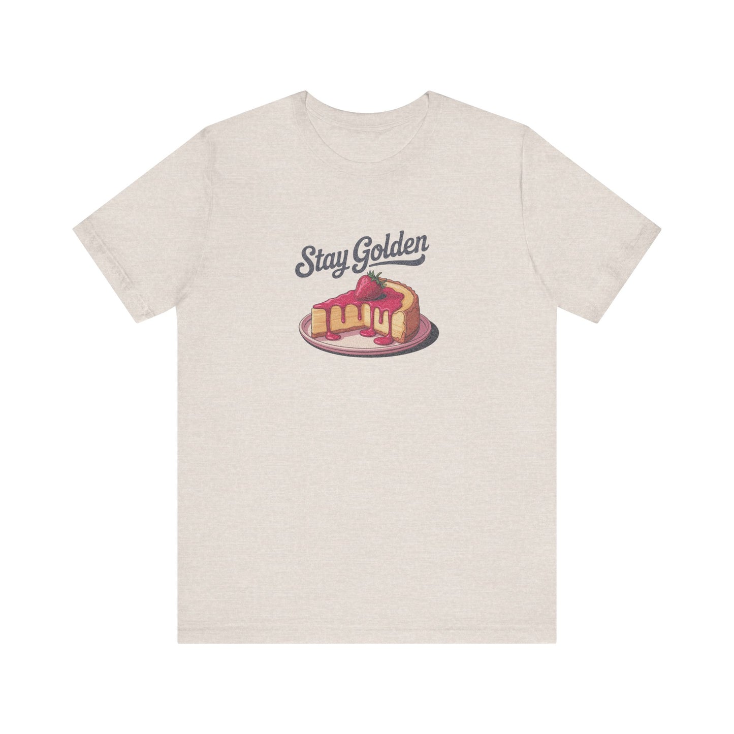 Stay Golden — Retro Cheesecake Graphic Tee (Light)