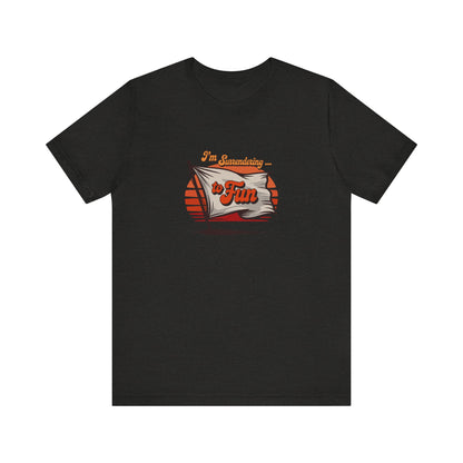 I'm Surrendering to Fun — Fun with Flags Retro Tee (Dark)